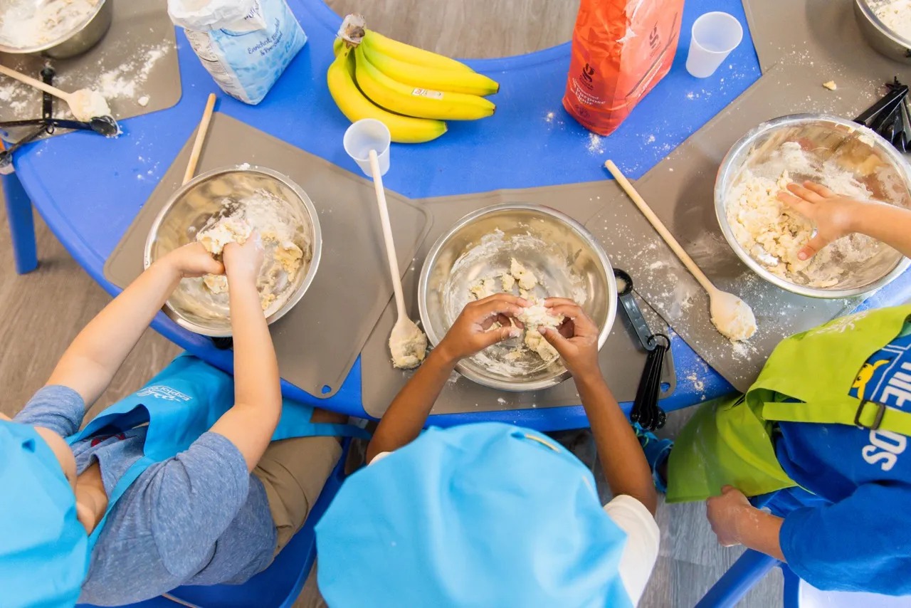 Children enjoying hands-on enrichment activities