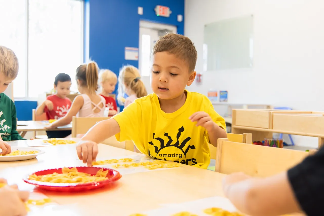 Happy child at Amazing Explorers Academy